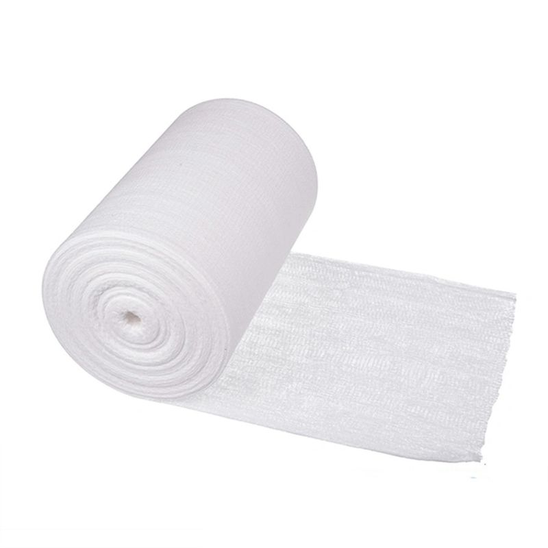 Algodão 100 descartável de 12 linhas Gauze Rolls médico