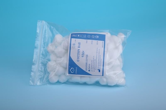Sterile 100% Pure Organic Cotton Ball Medical 0.5g-5g Cotton Ball For Hospital